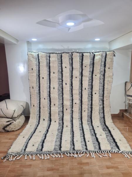 White Lazan Marokkaans handgemaakt tapijt